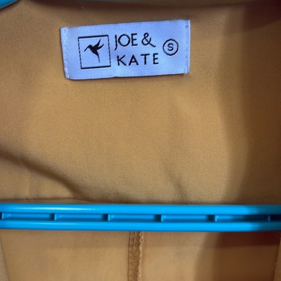 Mustard Yellow Cropped Blazer with Waterfall Collar - Picture 2 of 6